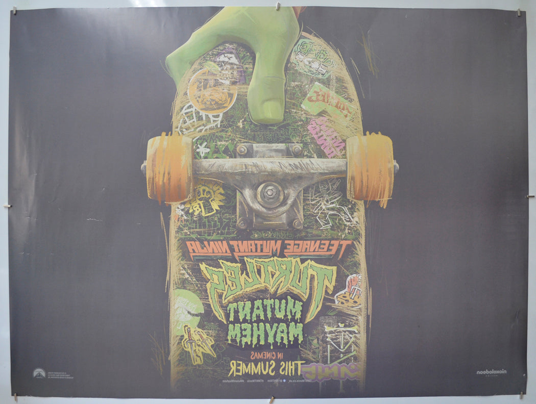 TEENAGE MUTANT NINJA TURTLES - MUTANT MAYHEM (Back) Cinema Quad Movie Poster
