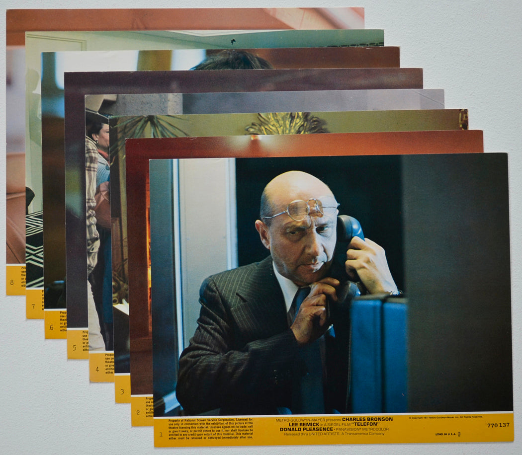 TELEFON (Full View) Cinema Set of Colour FOH Stills / Lobby Cards