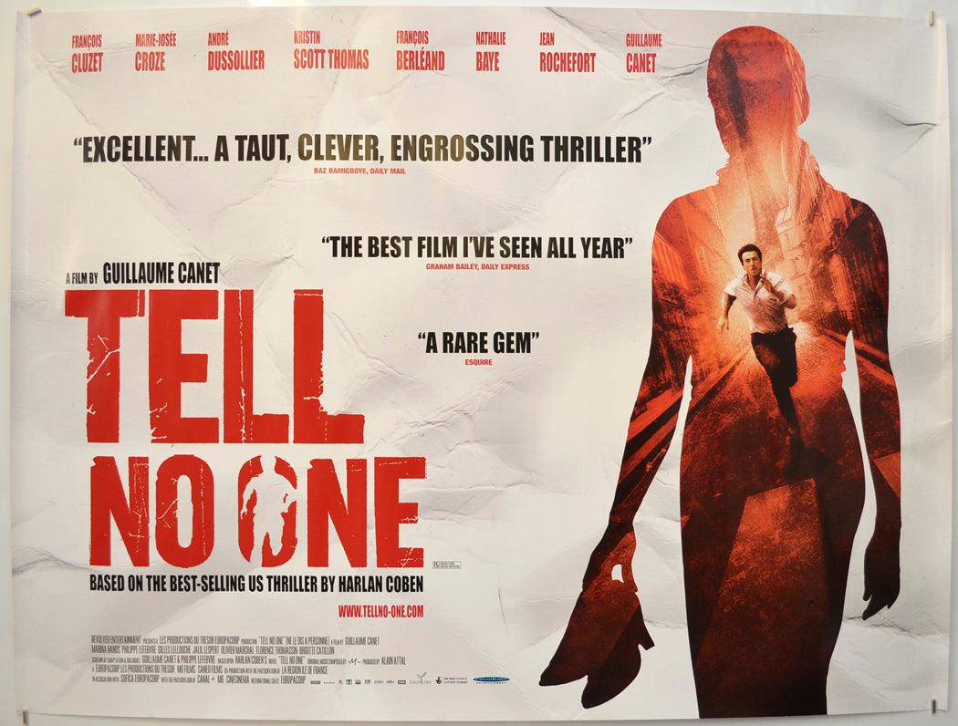 Tell No One (a.k.a. Ne Le Dis À Personne) Original Quad Poster - Film Poster - Movie Poster