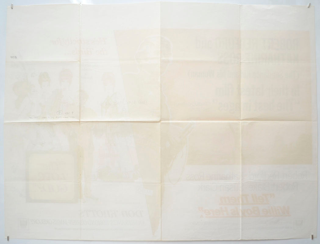 TELL THEM WILLIE BOY IS HERE / THE LOVE GOD (Back) Cinema Quad Movie Poster