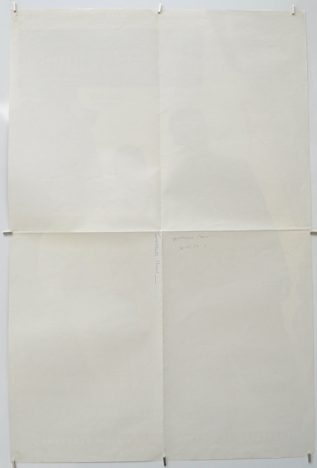 TEMPTRESS MOON (Back) Cinema Double Crown Movie Poster