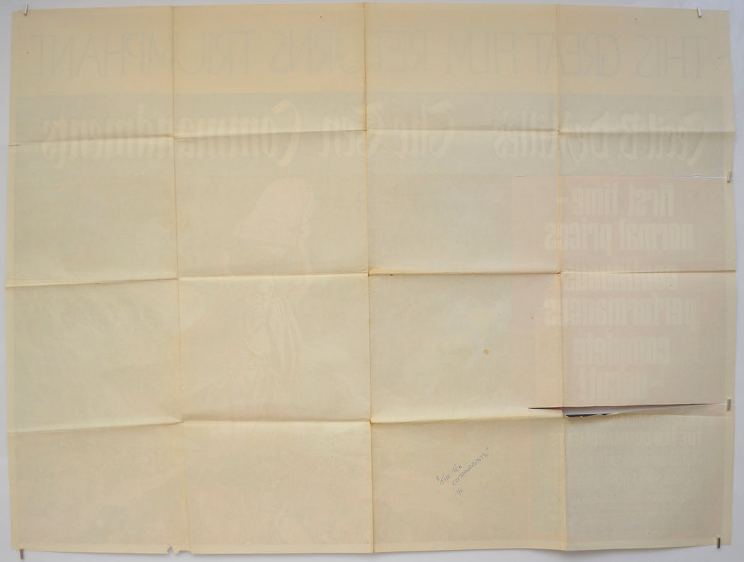 THE TEN COMMANDMENTS (Back) Cinema Quad Movie Poster