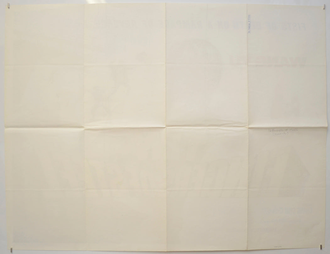 TEN FINGERS OF STEEL (BACK) Cinema Quad Movie Poster