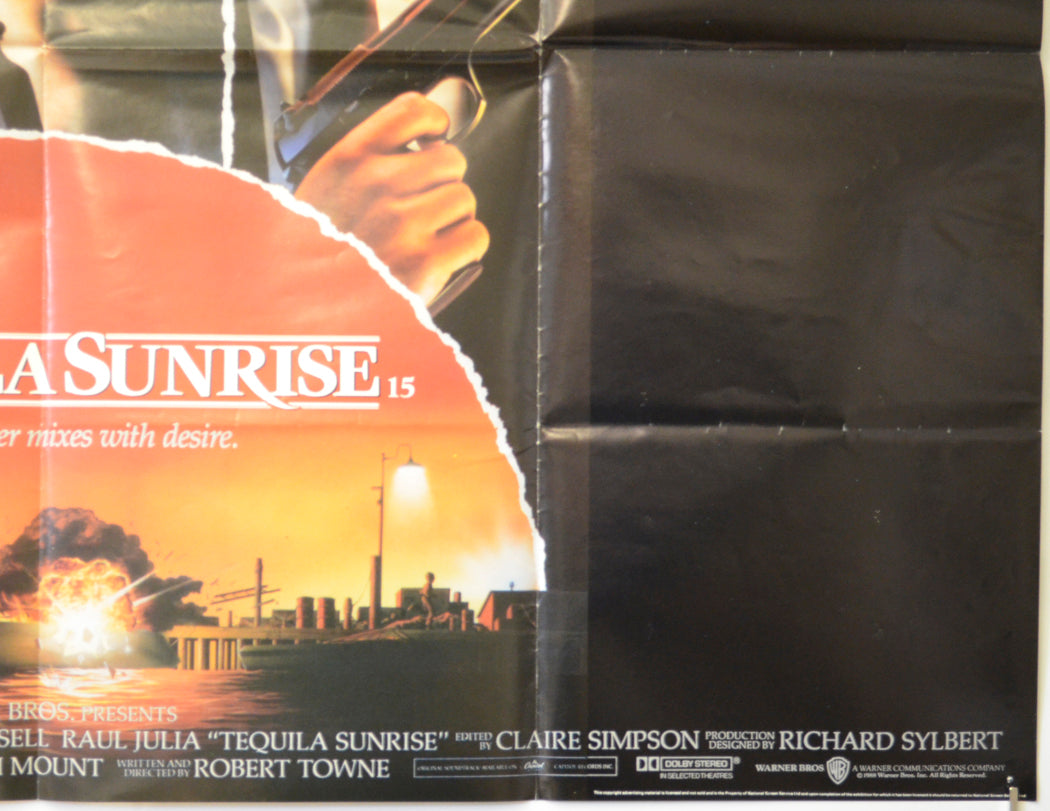 TEQUILA SUNRISE (Bottom Right) Cinema Quad Movie Poster