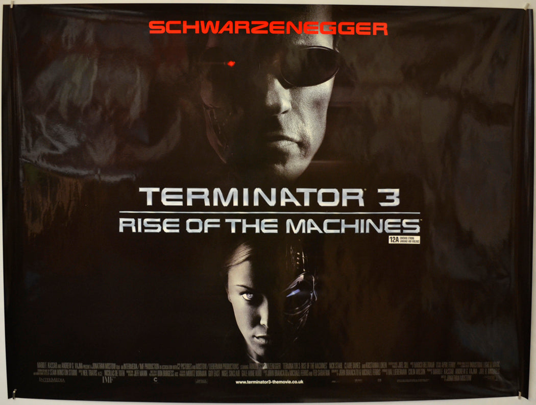 Terminator 3 : Rise Of the Machines Original Quad Poster - Film Poster - Movie Poster