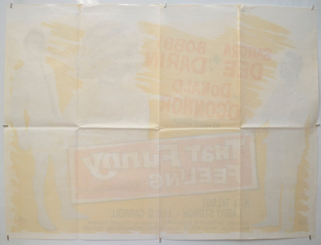 THAT FUNNY FEELING (Back) Cinema Quad Movie Poster