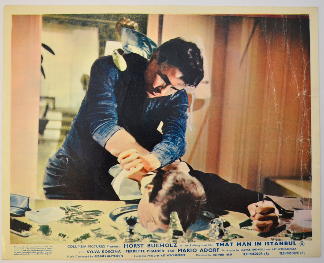 THAT MAN IN ISTANBUL (Card 4) Cinema Colour FOH Stills / Lobby Cards
