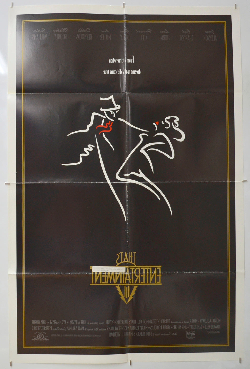 THAT’S ENTERTAINMENT III (Back) Cinema One Sheet Movie Poster