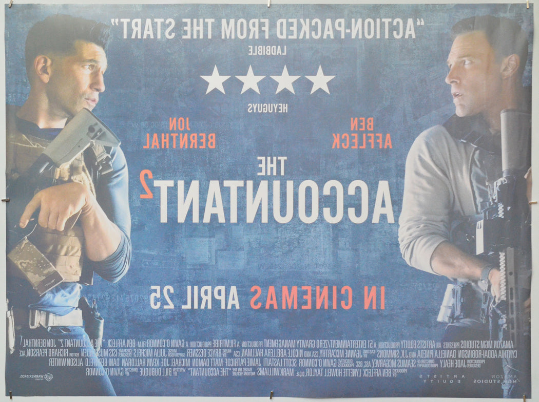The Accountant 2 (Back) Cinema Quad Movie Poster