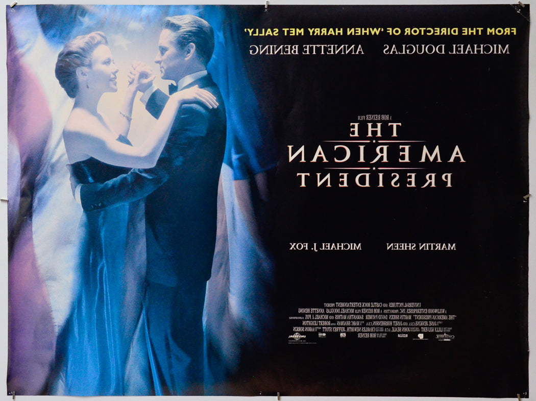 The American President (Back) Cinema Quad Movie Poster