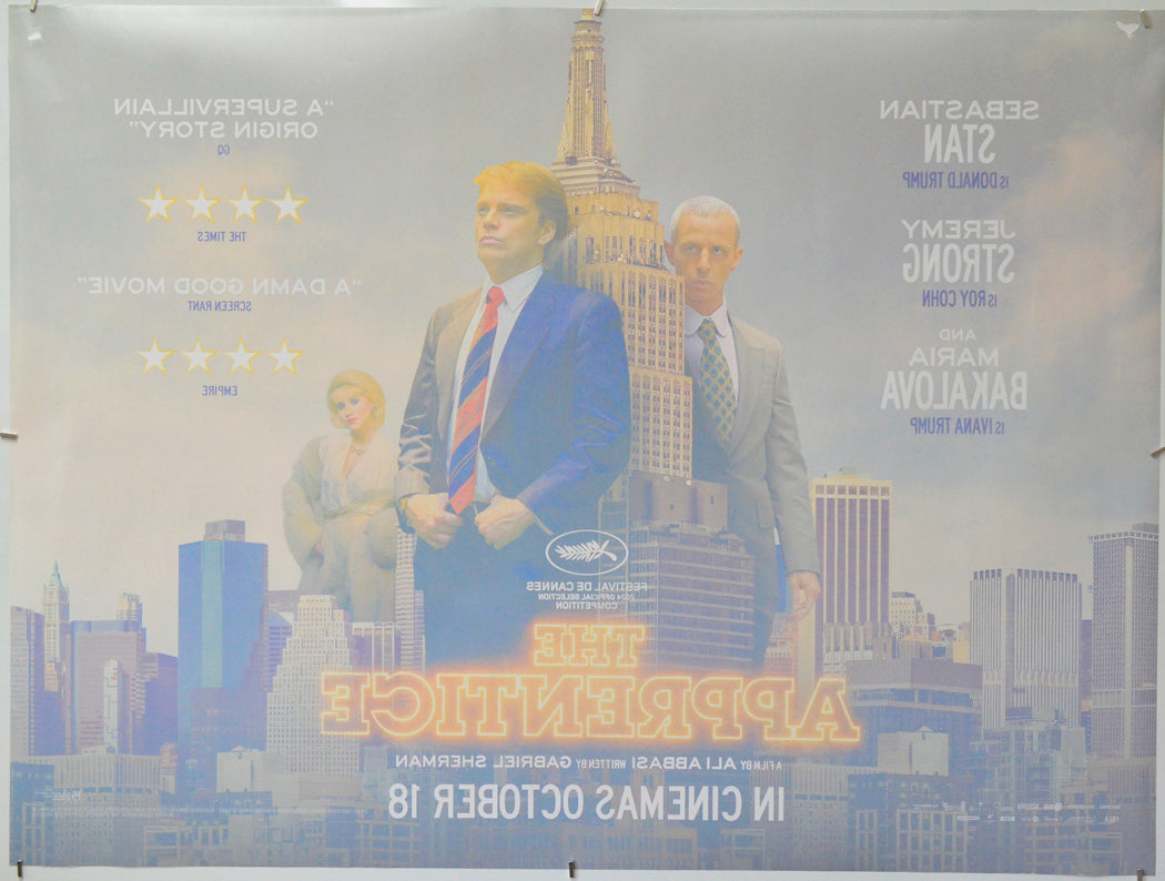 The Apprentice (Back) Cinema Quad Movie Poster