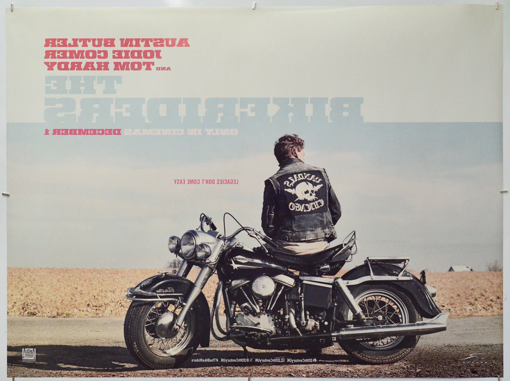 The Bikeriders (Back) Cinema Quad Movie Poster