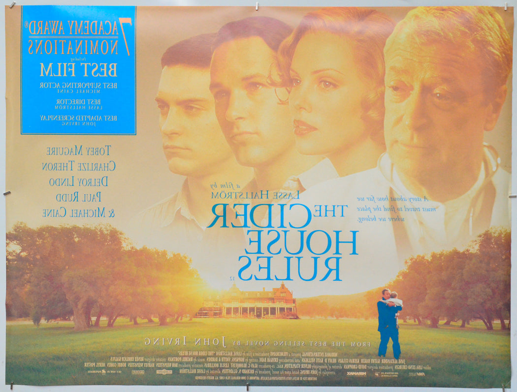 The Cider House Rules (Back) Cinema Quad Movie Poster