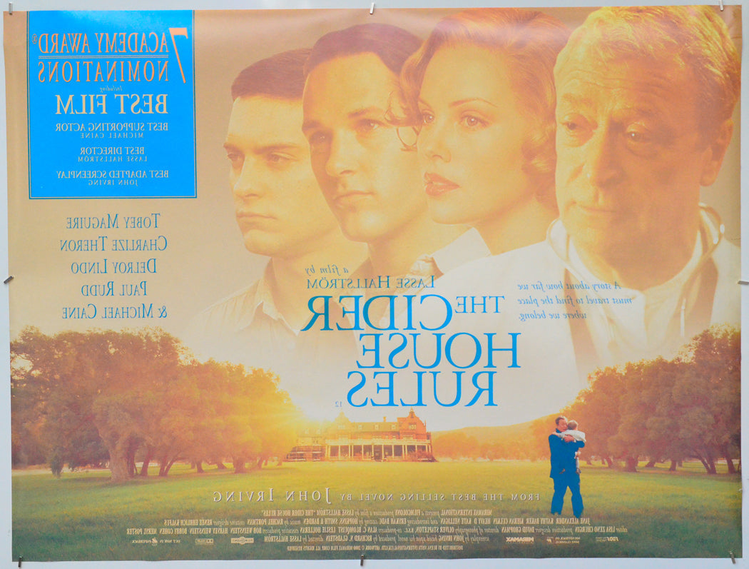 The Cider House Rules (Back) Cinema Quad Movie Poster