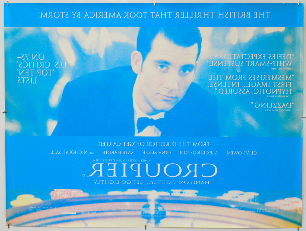 The Croupier (Back) Cinema Quad Movie Poster