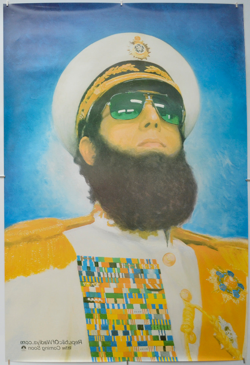 The Dictator (Back) Cinema One Sheet Movie Poster
