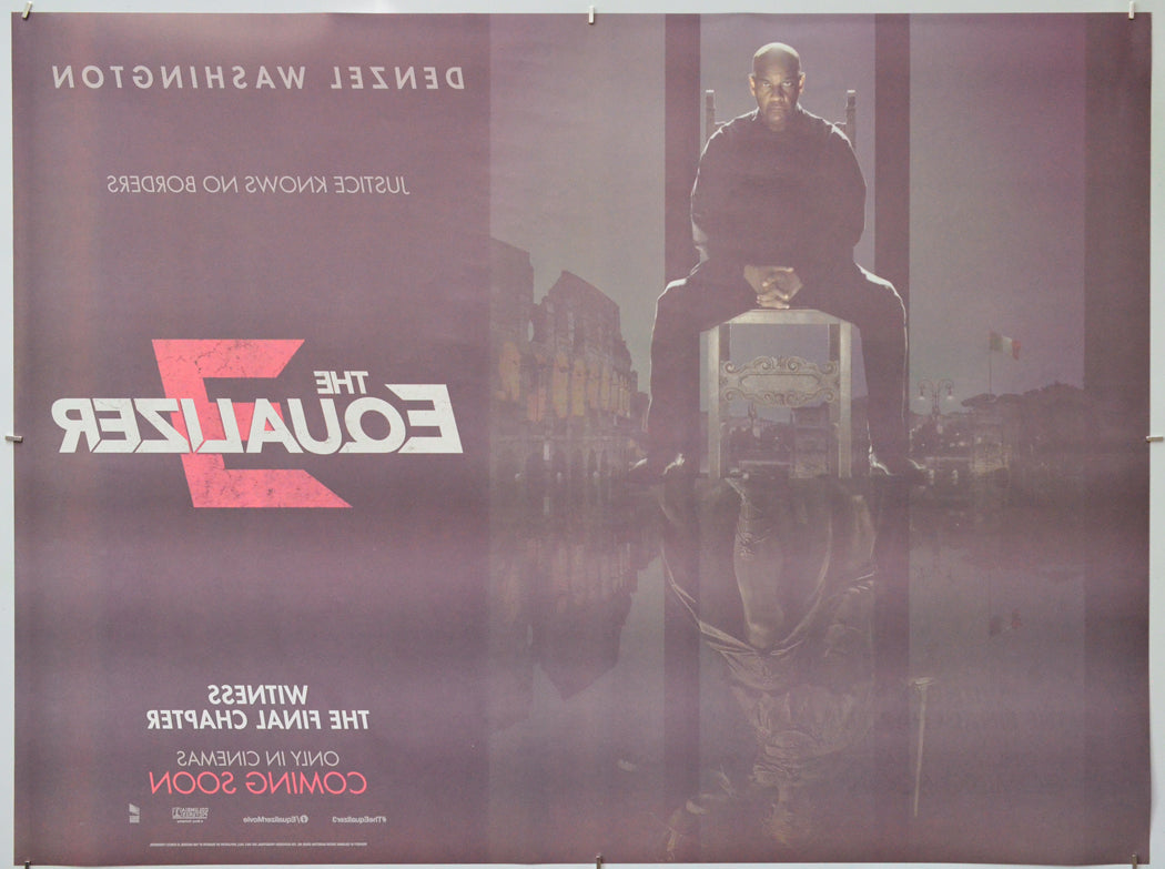 The Equalizer 3 (Back) Cinema Quad Movie Poster