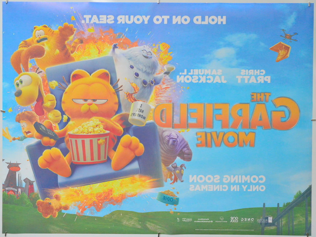 The Garfield Movie (Back) Cinema Quad Movie Poster