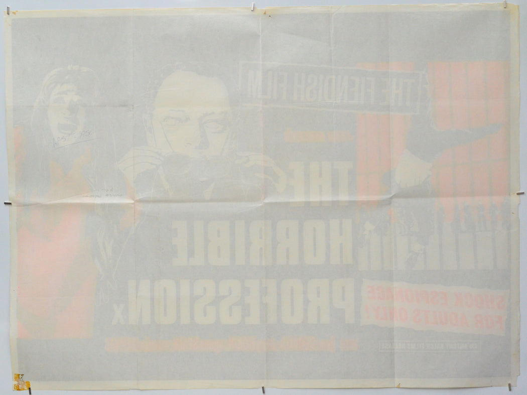 The Horrible Profession (Back) Cinema Quad Movie Poster