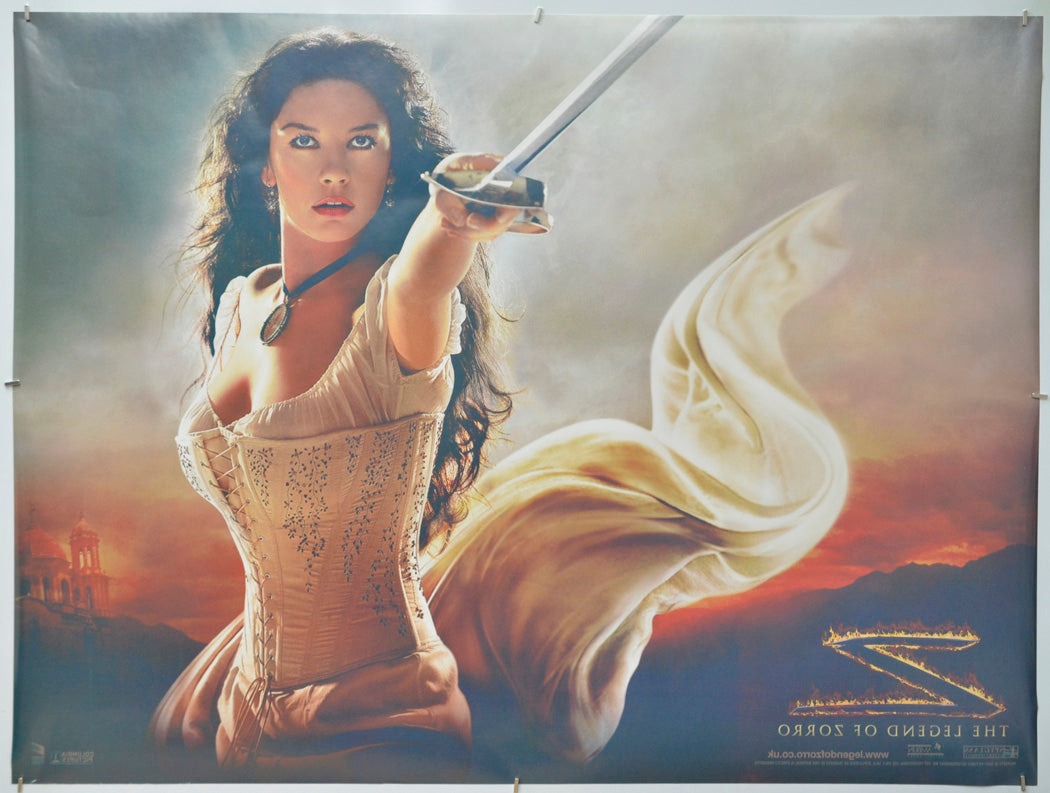The Legend Of Zorro (Back) Cinema Quad Movie Poster