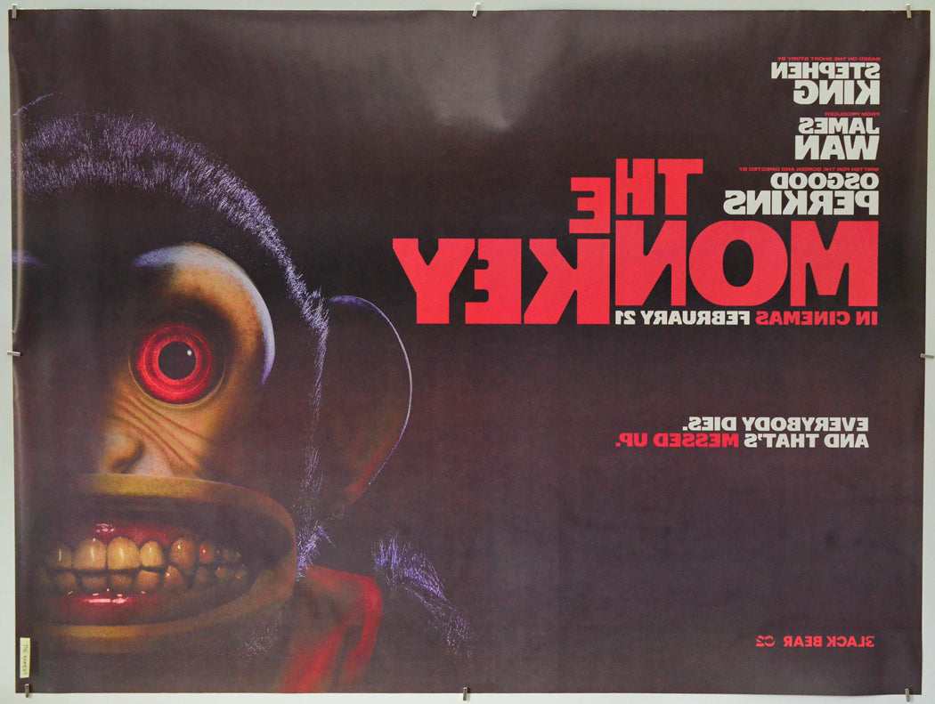 The Monkey (Back) Cinema Quad Movie Poster