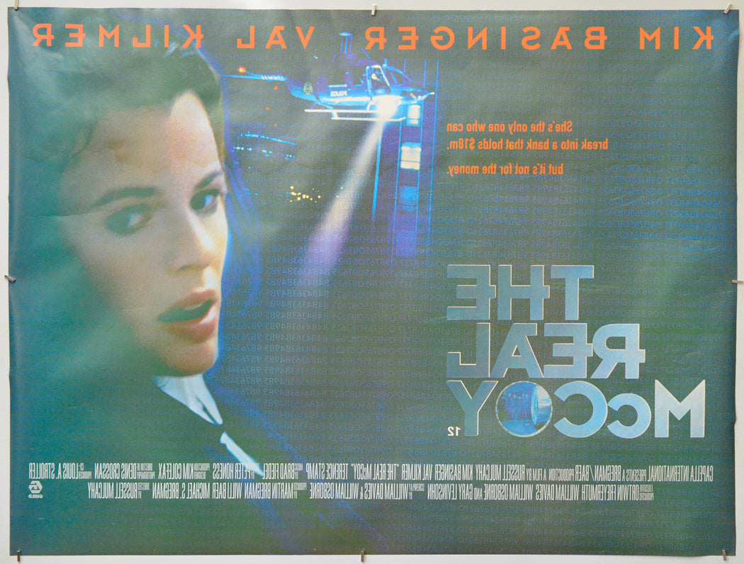 The Real McCoy (Back) Cinema Quad Movie Poster