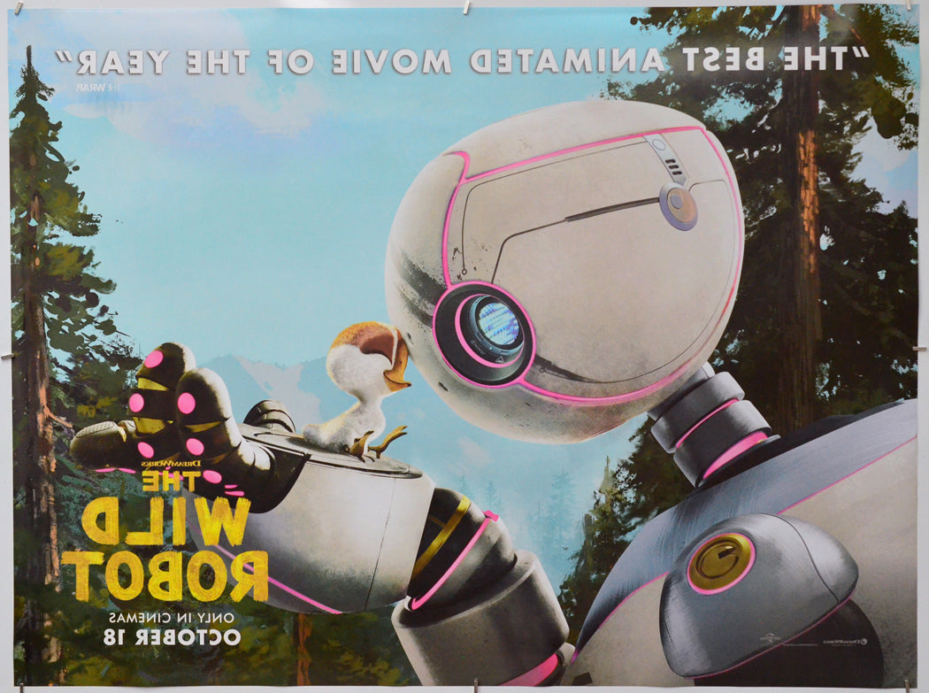 The Wild Robot (Back) Cinema Quad Movie Poster