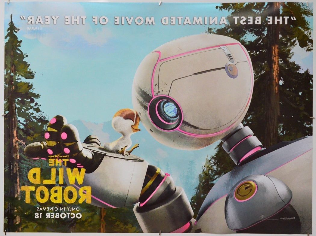 The Wild Robot (Back) Cinema Quad Movie Poster