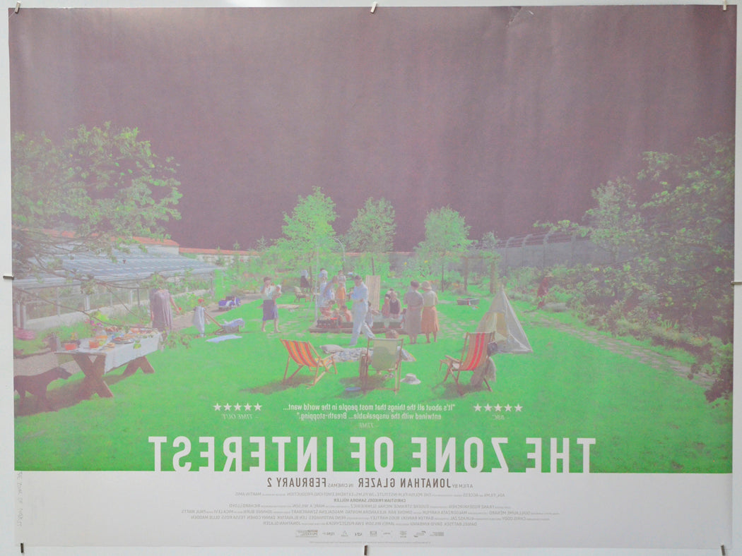 The Zone Of Interest (Back) Cinema Quad Movie Poster