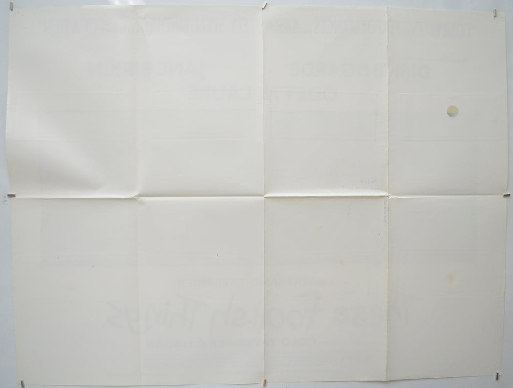 THESE FOOLISH THINGS (Back) Cinema Quad Movie Poster