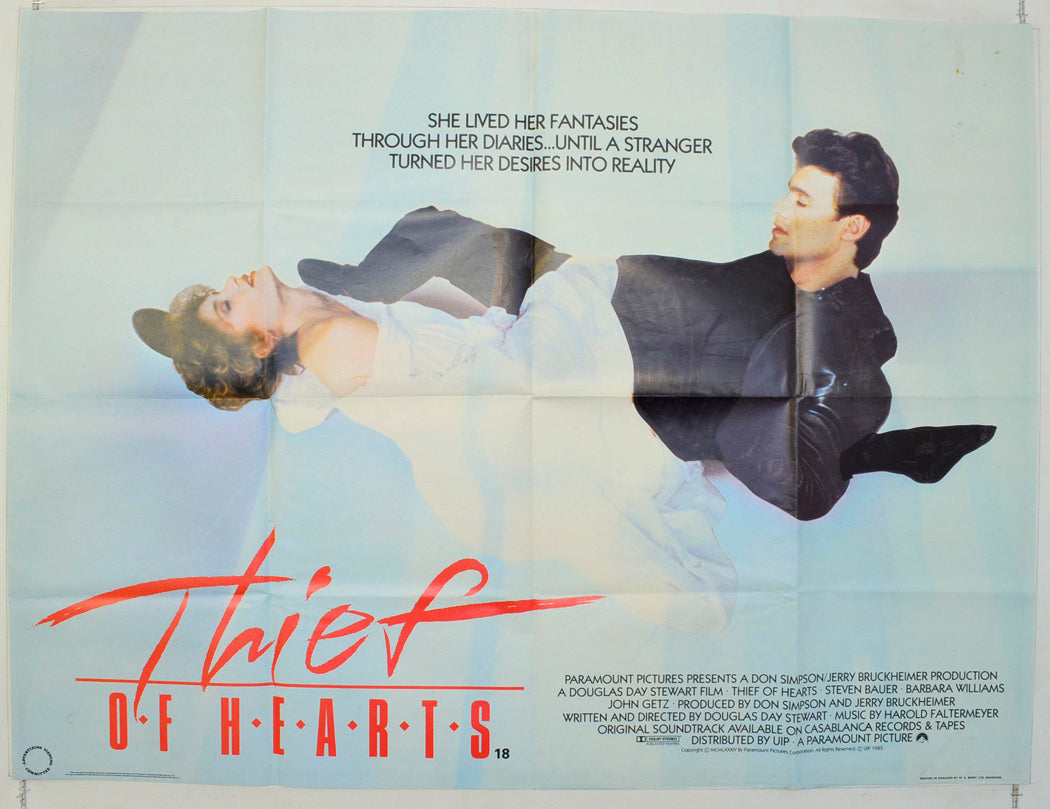 Thief Of Hearts Original British Quad Poster - Film Poster - Movie Poster