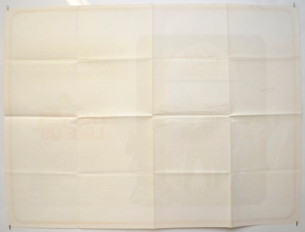 THIEVES LIKE US (Back) Cinema Quad Movie Poster