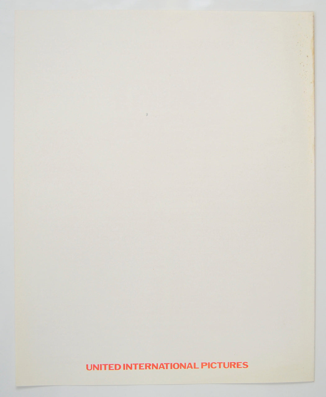 THE THING Cinema Exhibitors Press Synopsis Credits Booklet - BACK