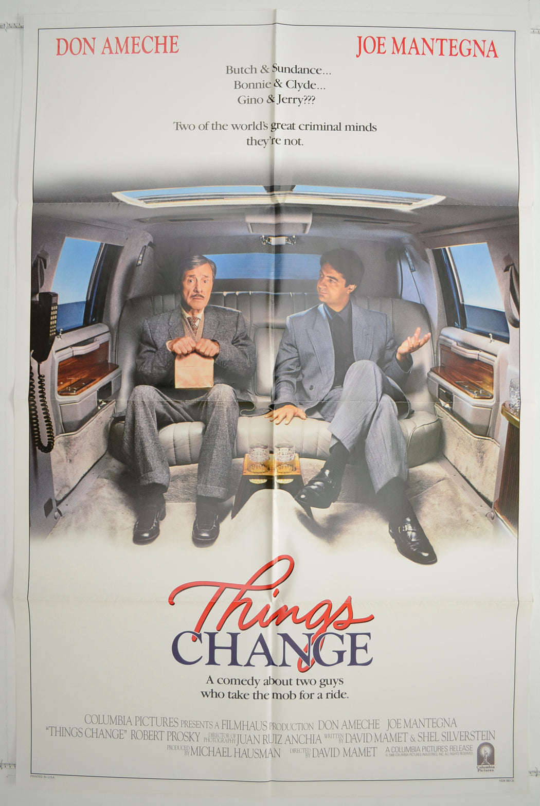 Things Change Original One Sheet Poster - Film Poster - Movie Poster