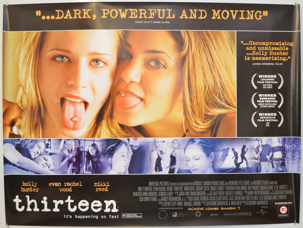 Thirteen Original Quad Poster - Film Poster - Movie Poster