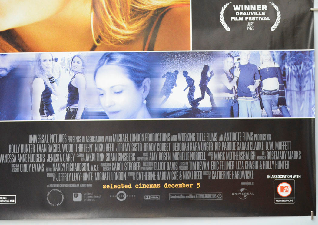 THIRTEEN (Bottom Right) Cinema Quad Movie Poster