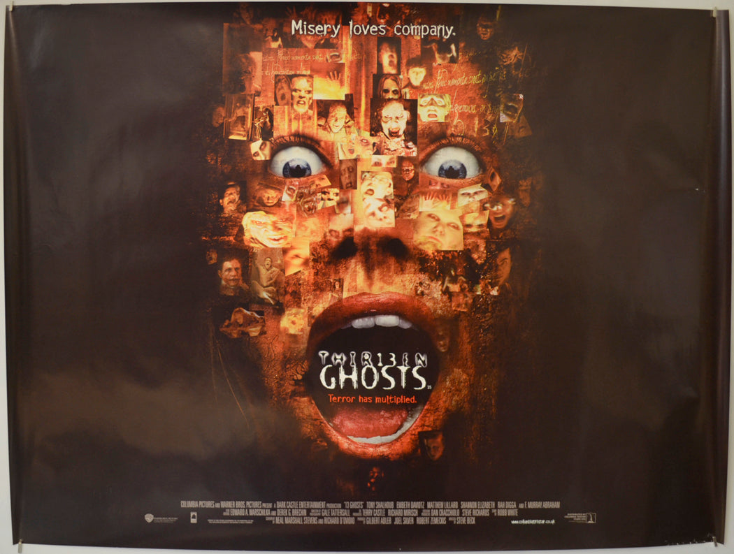 Thirteen Ghosts Original Quad Poster - Film Poster - Movie Poster