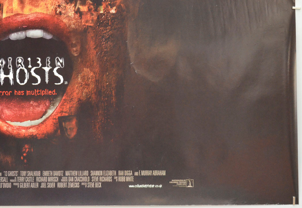 THIRTEEN GHOSTS (Bottom Right) Cinema Quad Movie Poster