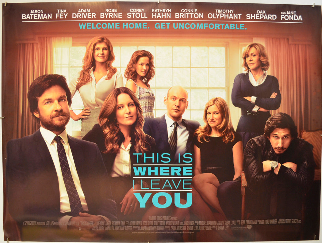 This Is Where I Leave You Original Quad Poster - Film Poster - Movie Poster