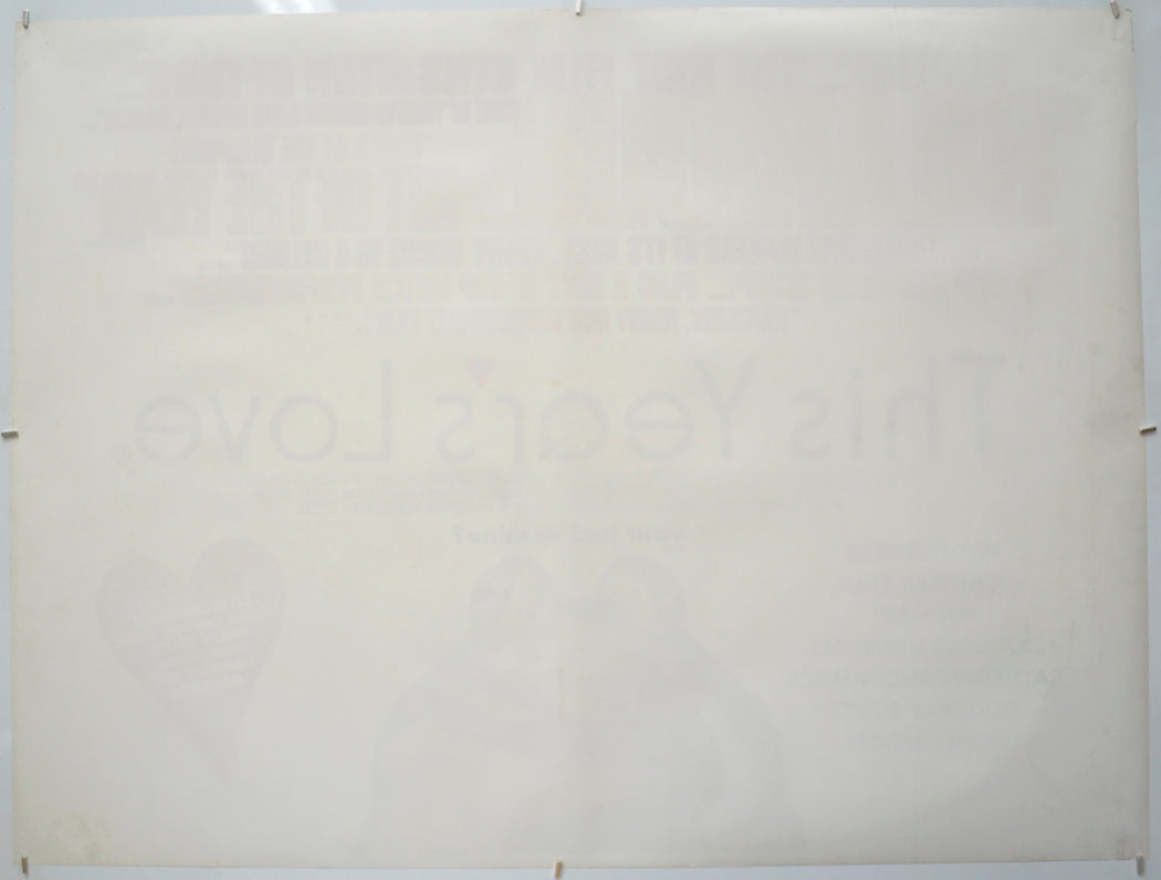THIS YEARS LOVE (Back) Cinema Quad Movie Poster