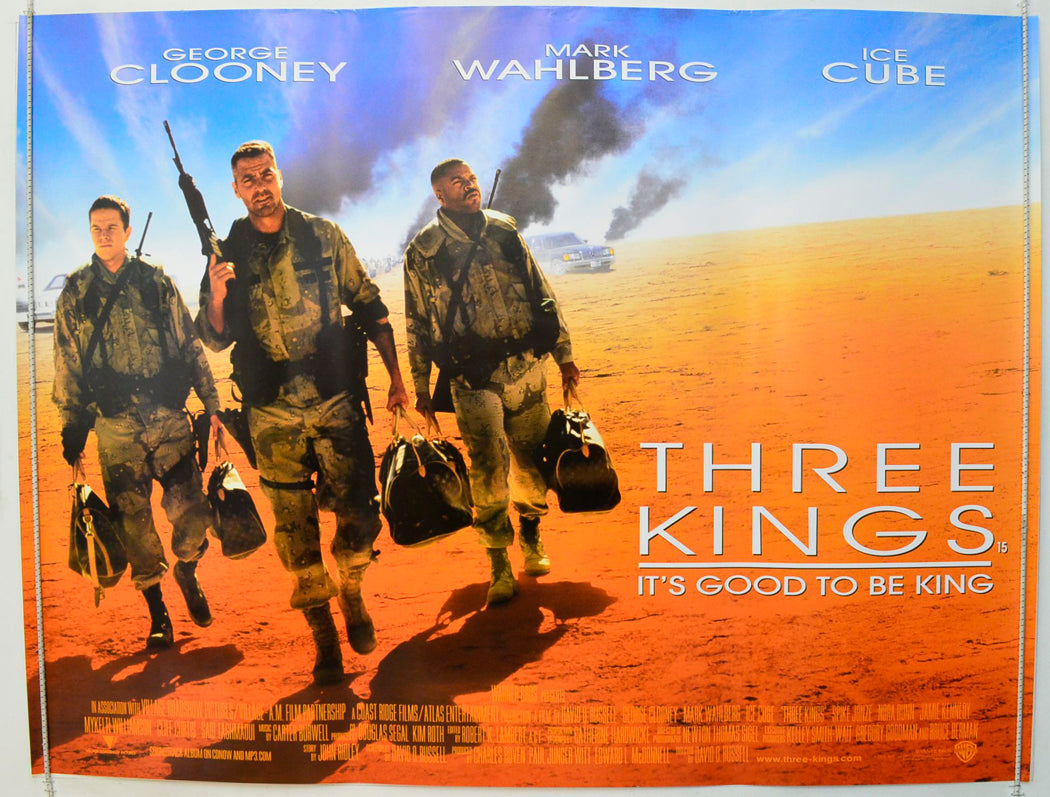Three Kings Original British Quad Poster - Film Poster - Movie Poster