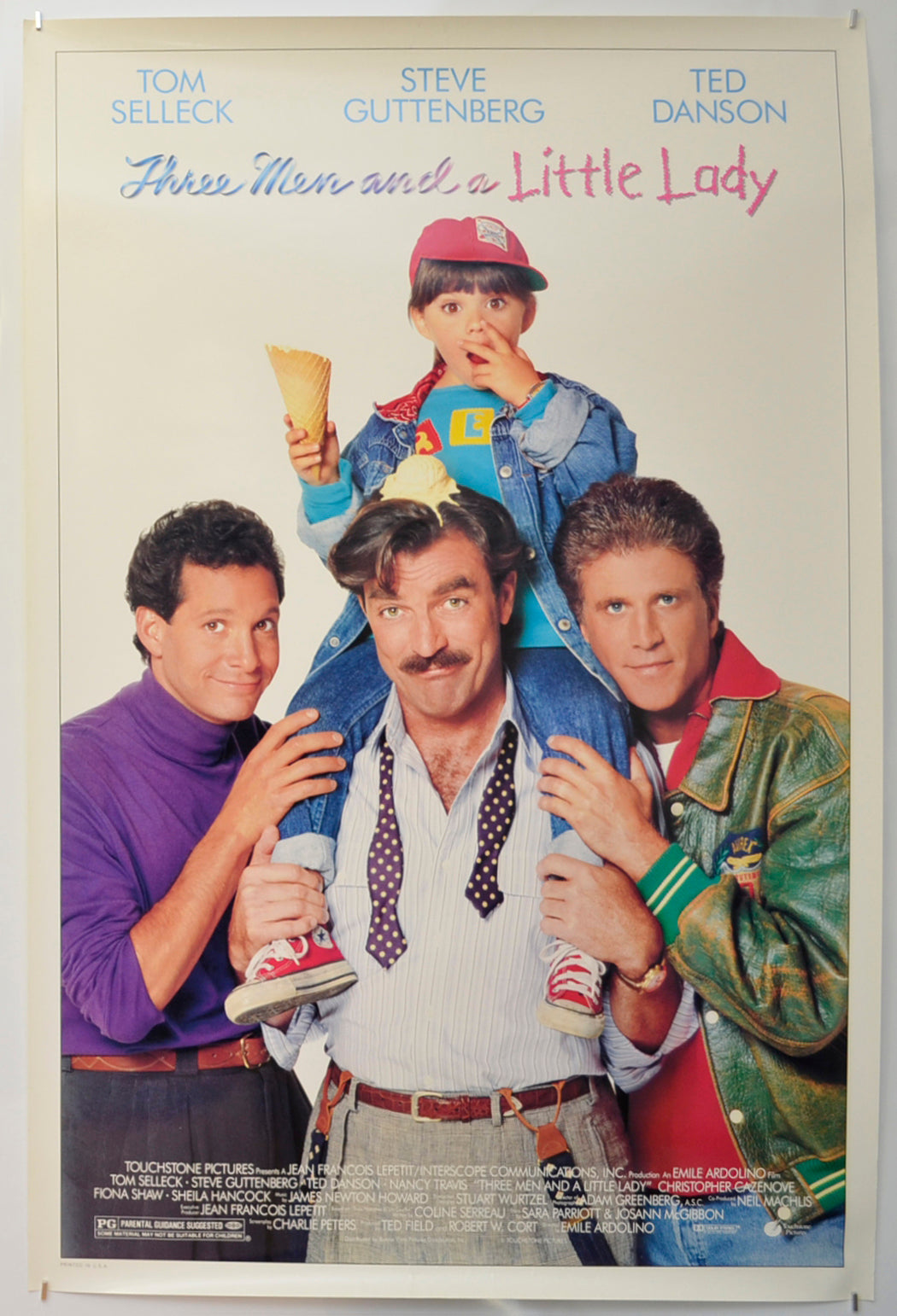 Three Men And A Little Lady Original One Sheet Poster - Film Poster - Movie Poster