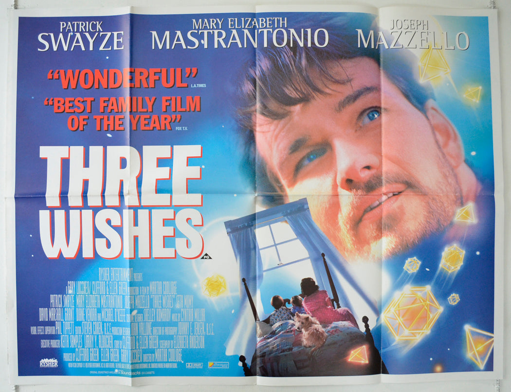 Three Wishes Original Quad Poster - Film Poster - Movie Poster