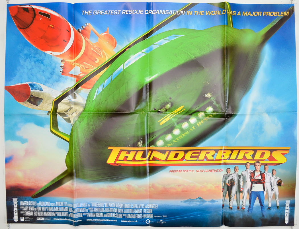 Thunderbirds Original Quad Poster - Film Poster - Movie Poster