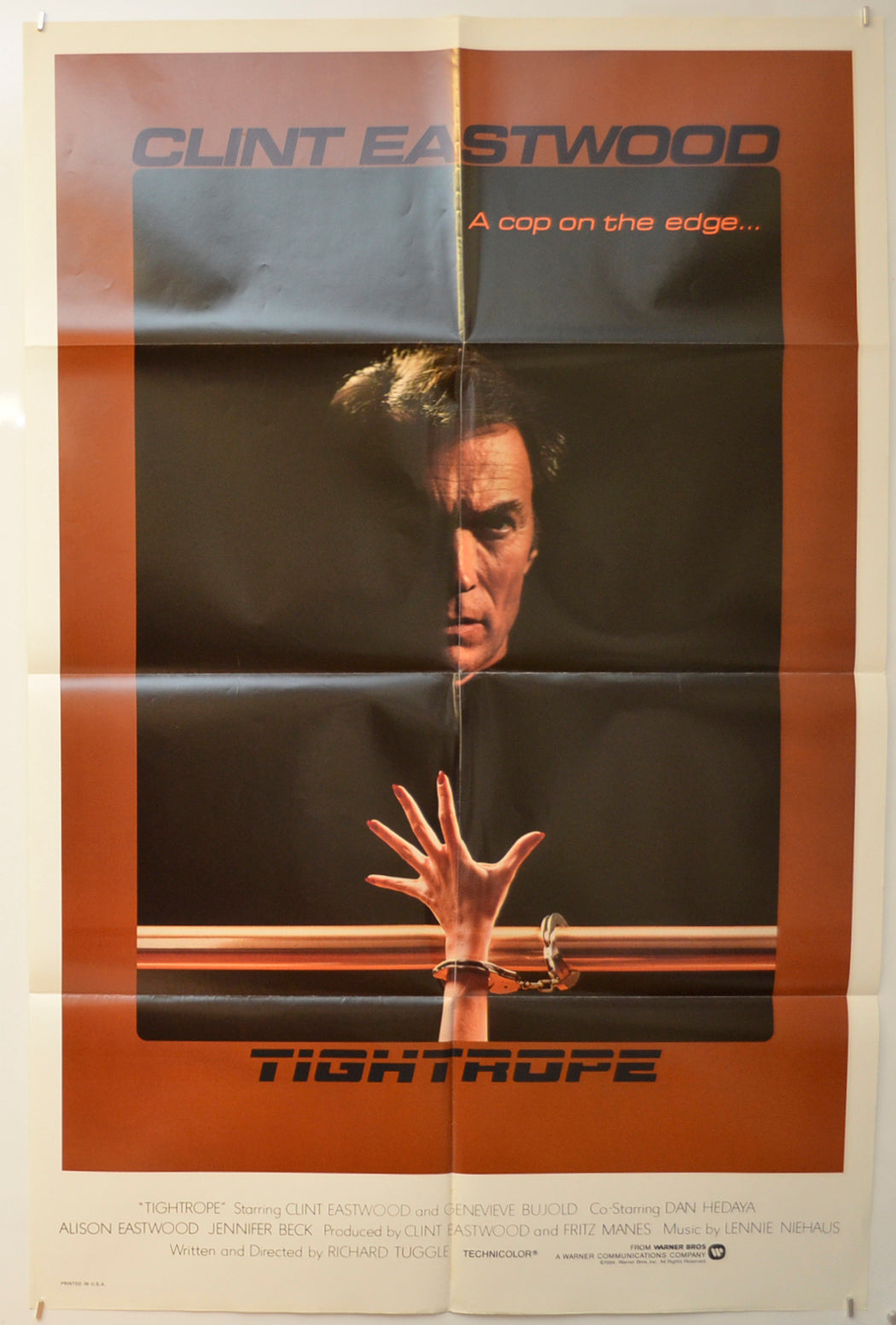 Tightrope Original One Sheet Poster - Film Poster - Movie Poster