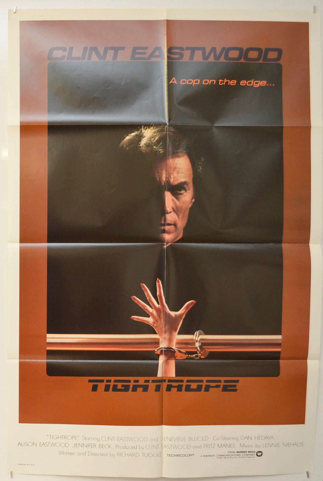 Tightrope Original One Sheet Poster - Film Poster - Movie Poster