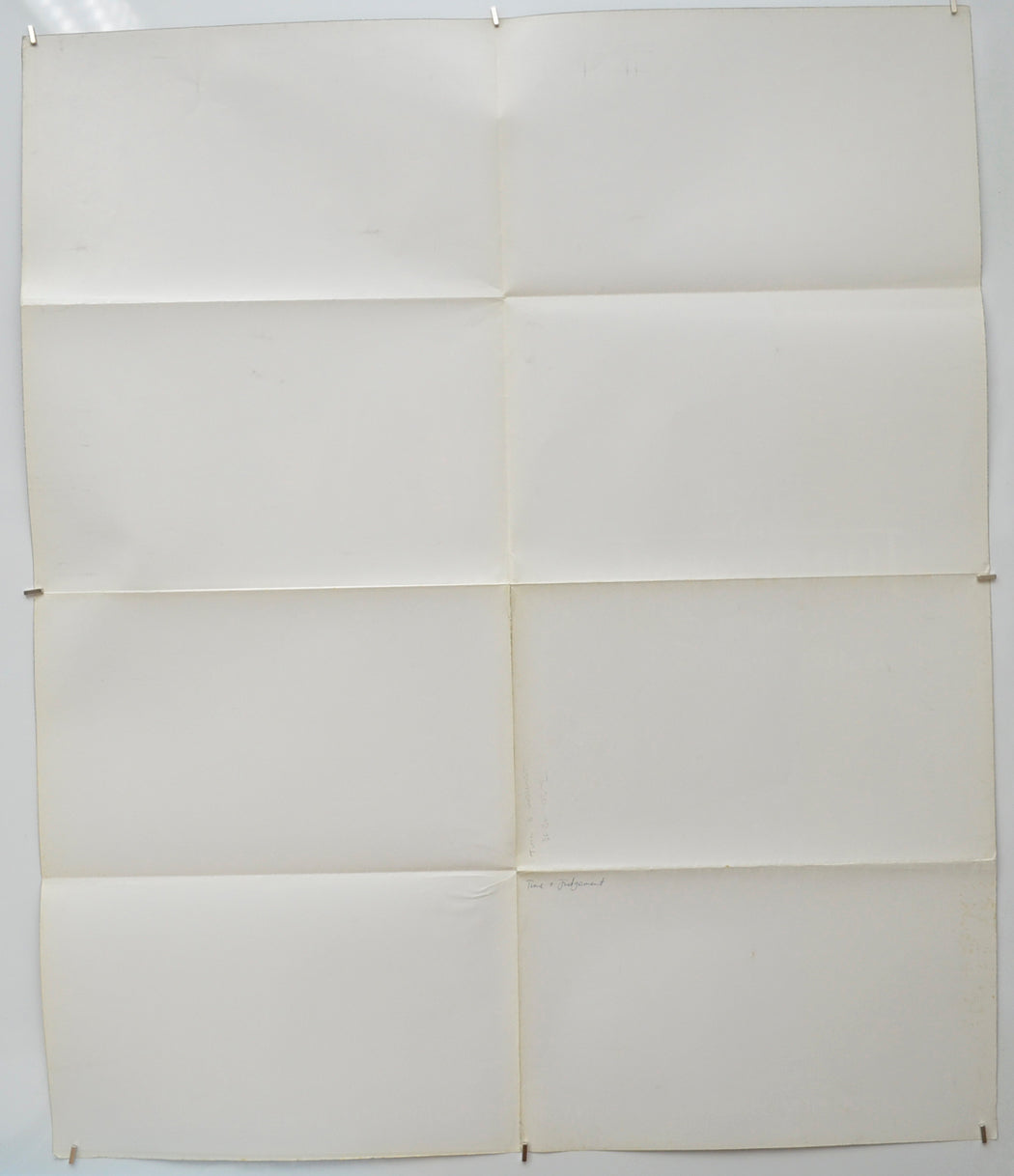 TIME AND JUDGEMENT (Back) Cinema One Sheet Movie Poster