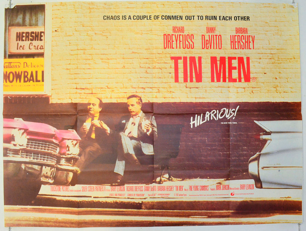 Tin Men Original British Quad Poster - Film Poster - Movie Poster