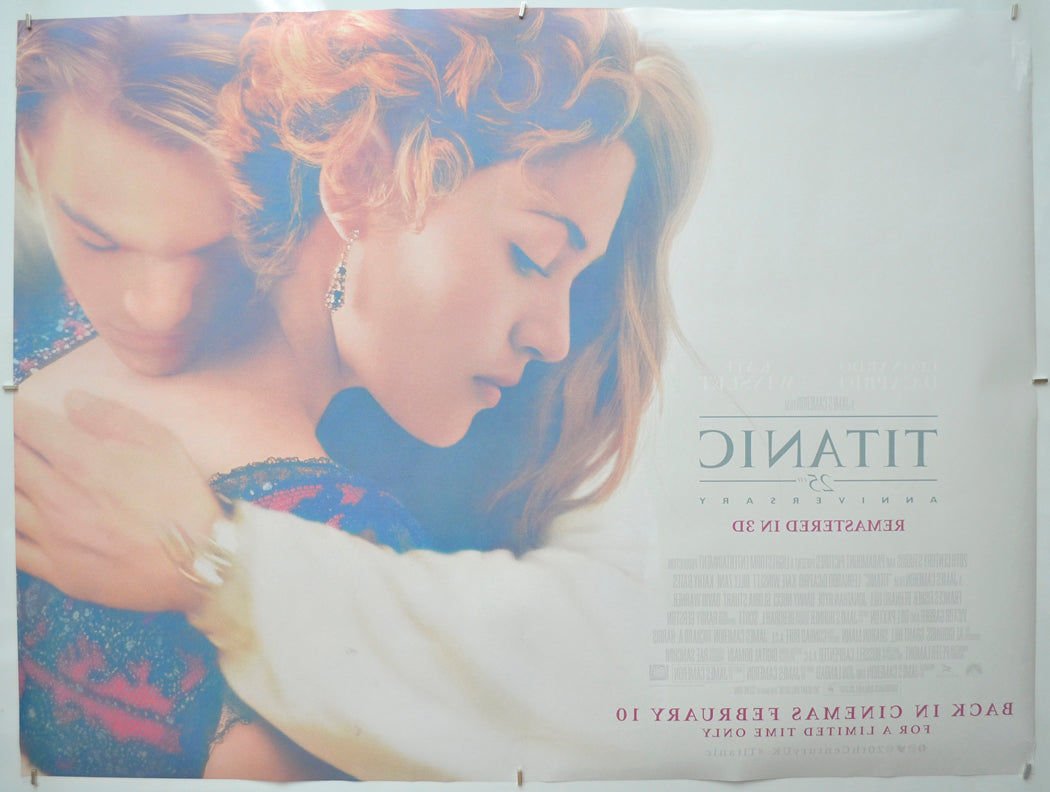 TITANIC 25TH ANNIVERSARY (Back) Cinema Quad Movie Poster