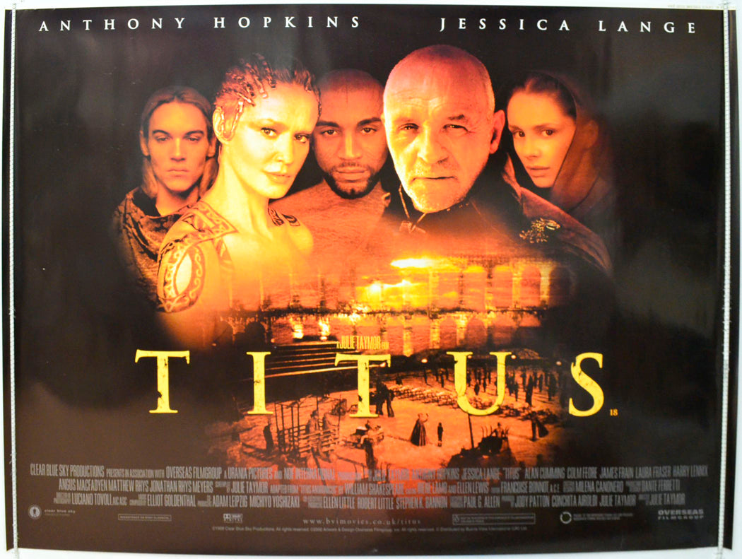 Titus Original British Quad Poster - Film Poster - Movie Poster